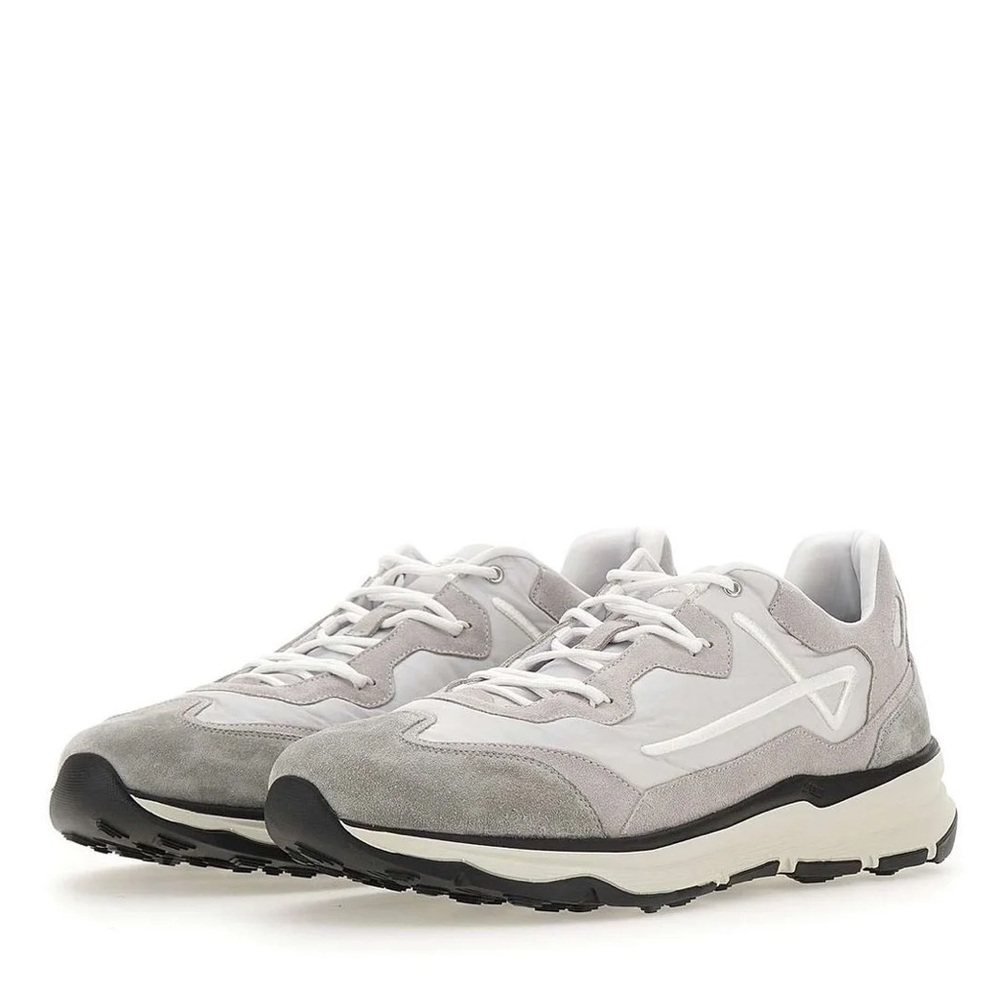 Herno Maggiore Gray and White Sneakers